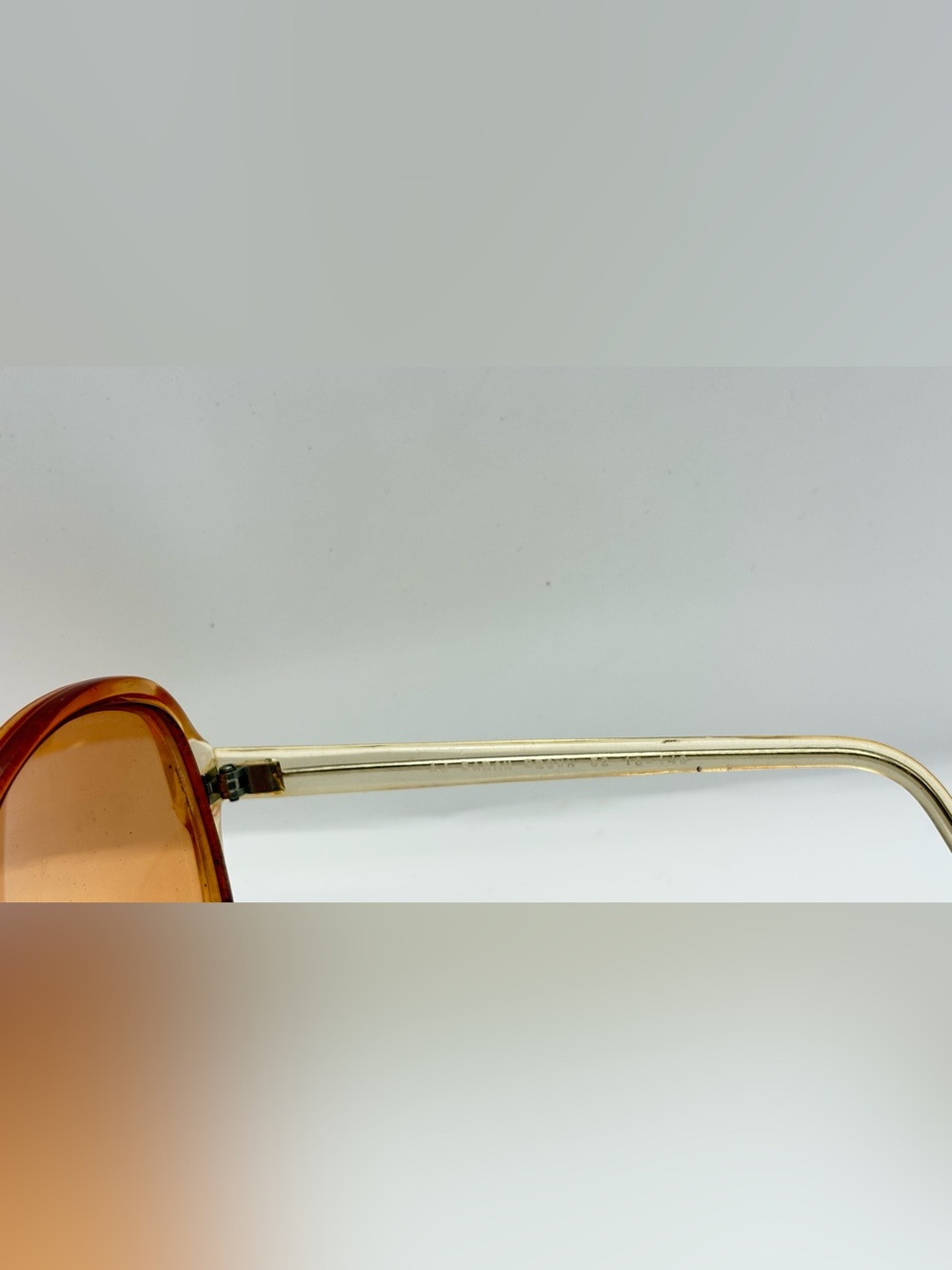 AJ Sarah Brown Translucent Oval Sunglasses Frames Only - Picture 7 of 9